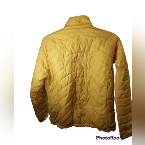 Lands end Med yellow women's puffer zip coat - Picture 5 of 11